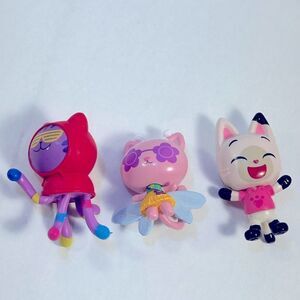 Gabby's Dollhouse Lot - 3 Figures - Daniel James DJ Catnip PVC Figure Toy